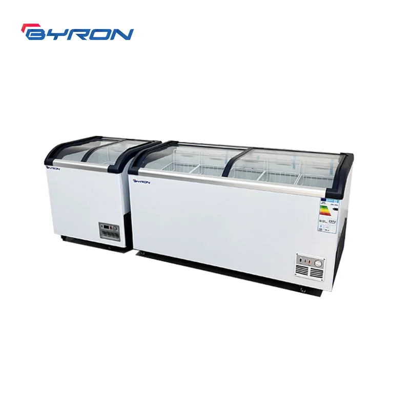 High Quality Durable Using Various Supermarket Shop Commercial Sliding Glass Door Ice Cream Refrigerator Display Freezer