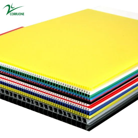 Promotional various durable using high quality PP corrugated plastic sheet hollow Conducting pp board