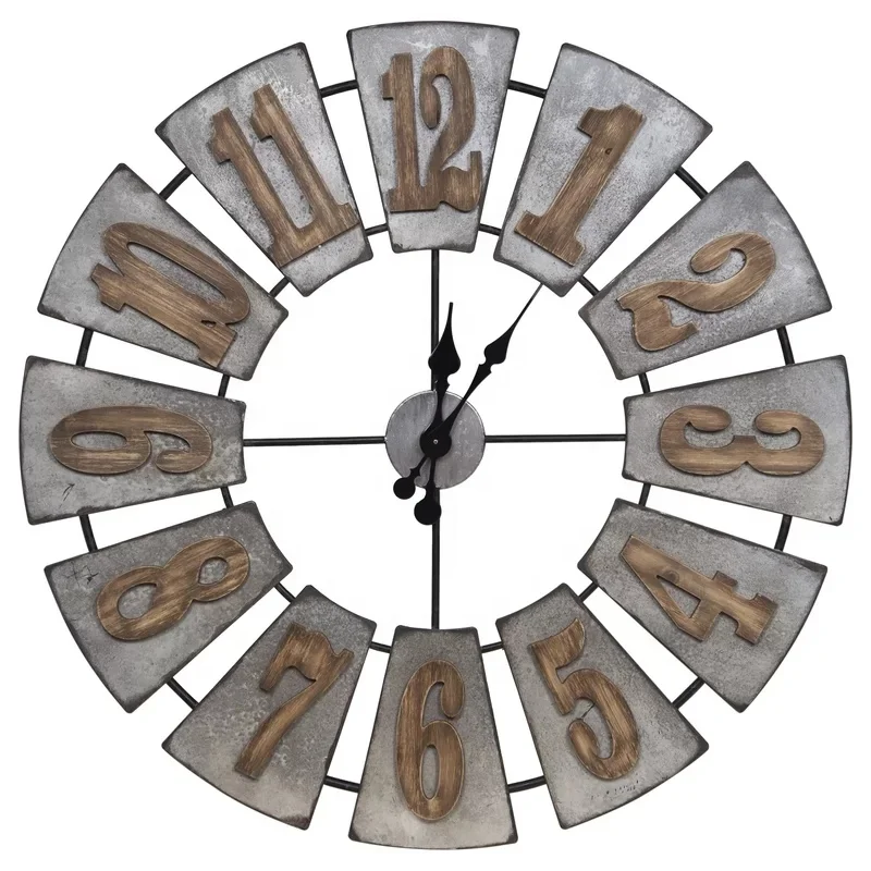 24inch 60cm large decorative metal wall clock