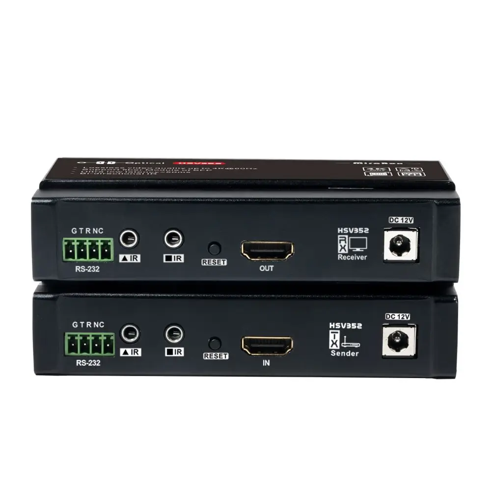 4K HD Fiber Extender 10km HD over Fiber Optical with IR RS232 4K@60Hz HD over Fiber with LC Module