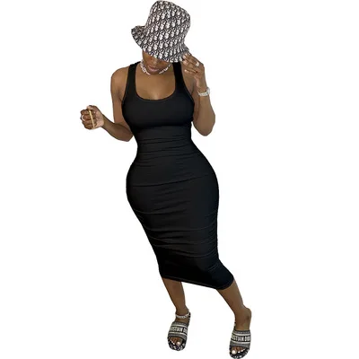 Wholesale 2022 Summer Hot Sale New Styles Summer Clothes Women Casual Dress For Lady