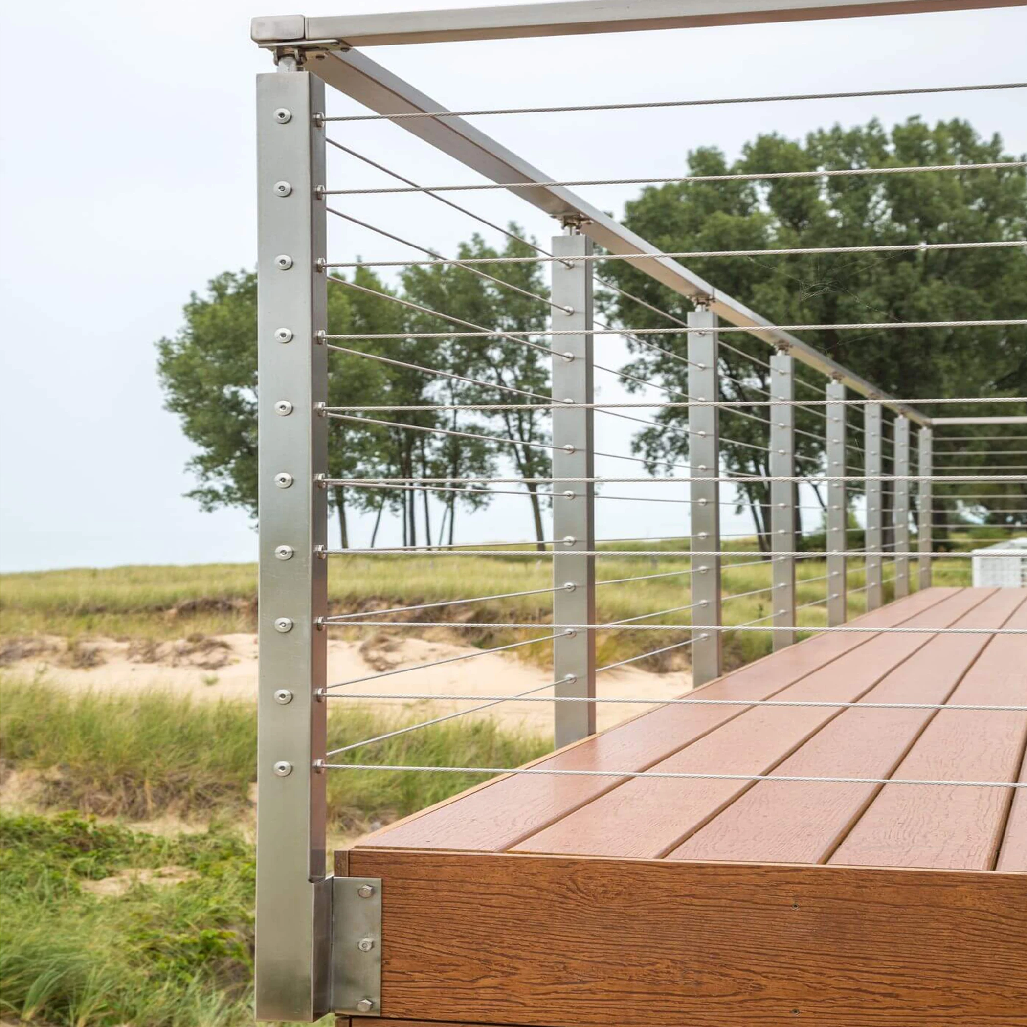 YL can be customized stainless steel baluster deck railing prices stair