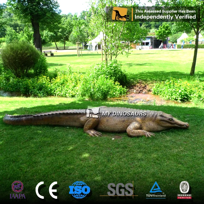 MYDINO Zoo Park Handmade 3D Fiberglass Crocodile Sculpture