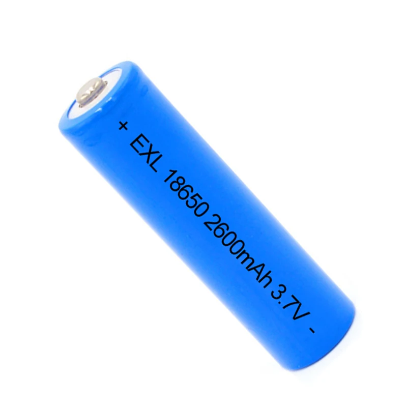 Li-ion 18650 battery rechargeable batteries 2600mah 3.7v