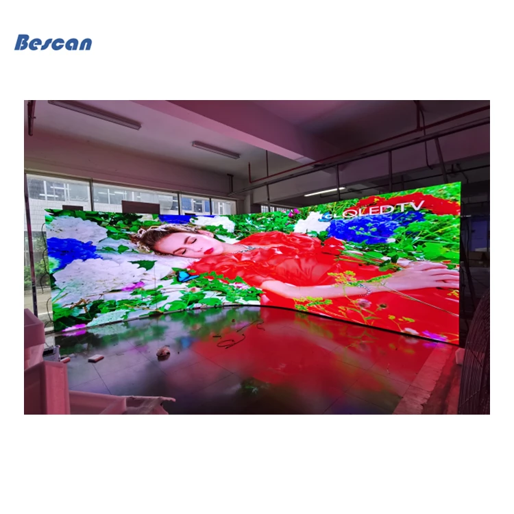 Small Pixel Pitch P1.95 Indoor Curved Rental Led Screen Display Virtual Production Led Wall For Filming Tv Studio Broadcast