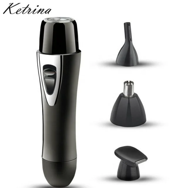 Mini Electric Lady Shaver/ Epilator/ Hair Remover Epilator 4 in 1 Electric Hair Remover Kit Rechargeable Battery Color Box Usb