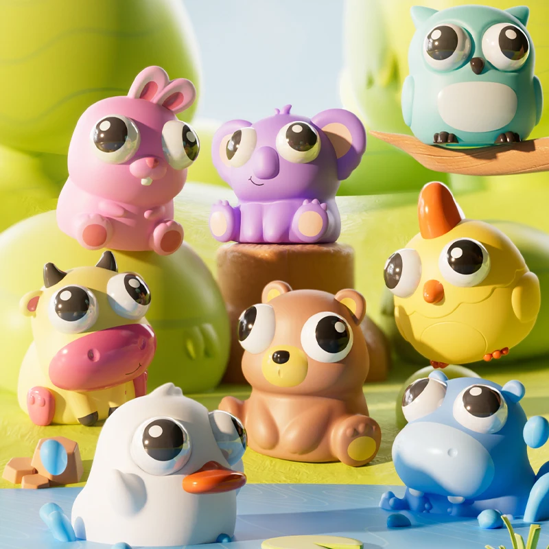 Factory Direct Pop Out Eyes Squeeze Animals Stress Relief Toys Sensory Fidget Anxiety Relief Squeeze Toys