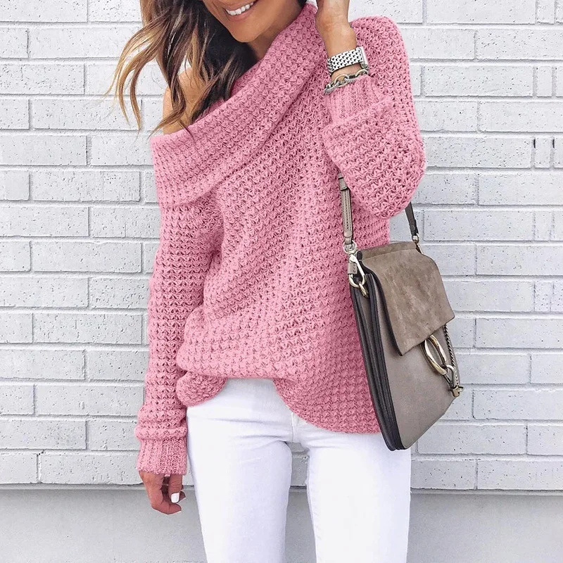 
Brand new autumn winter casual solid color hand knitted sweaters cashmere two piece women sweater with great price 