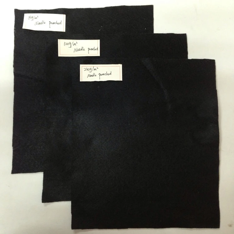 Black/Grey Color Needle Punched Recycled Polyester Felt Fabric Rolls From China Supplier