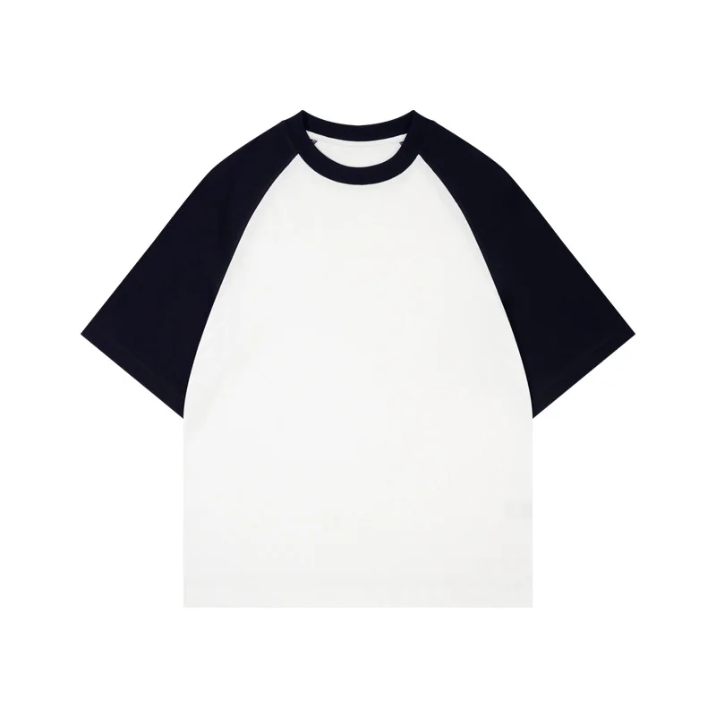 high quality wide boxy blank t shirt heavy weight cotton tshirt oversized black white t-shirt for men