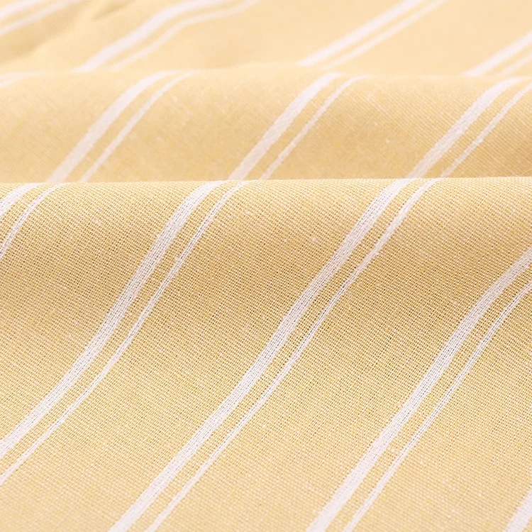Wholesale breathable custom colorful luggage rayon viscose modal striped linen fabric