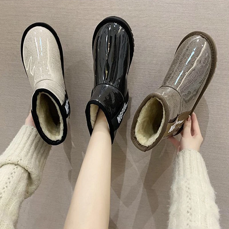 Customized Printed water proof Ankle PVC Gumboots for Ladies