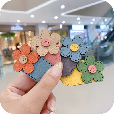 
New design fashion 5 pcs/set baby girl accessories cute color flower fruit avocado kids hair clip 