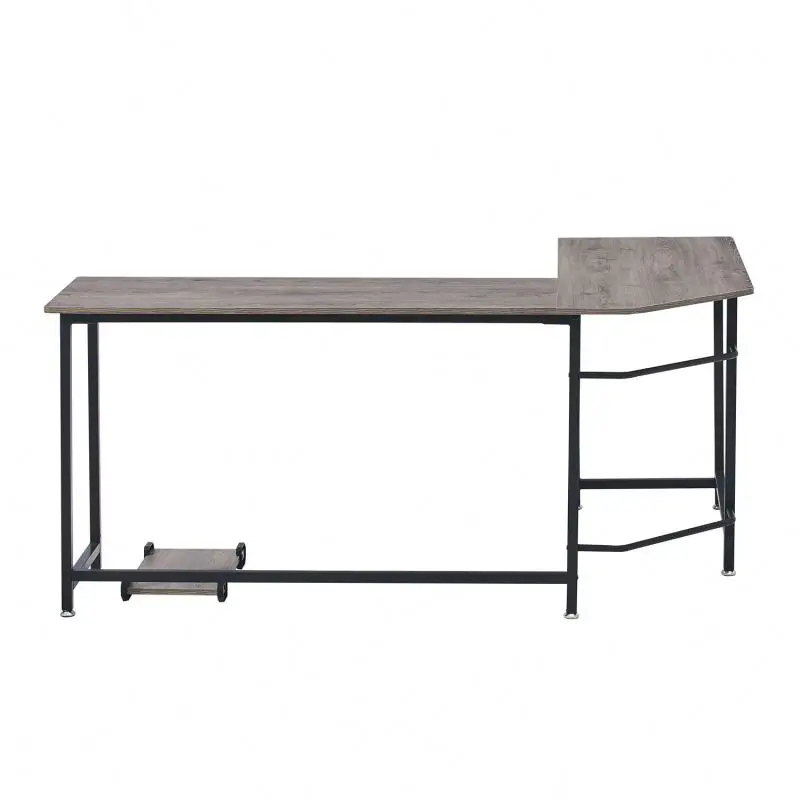 Роскошная офисная мебель для руководителей L-образный офисный стол с деревянным компьютерным столом