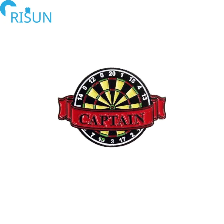 Manufacture New Darts Game Enamel Pin Custom Logo DartBoard Round Circle 180 Award Great for Dart Teams Enamel Lapel Pin Badge