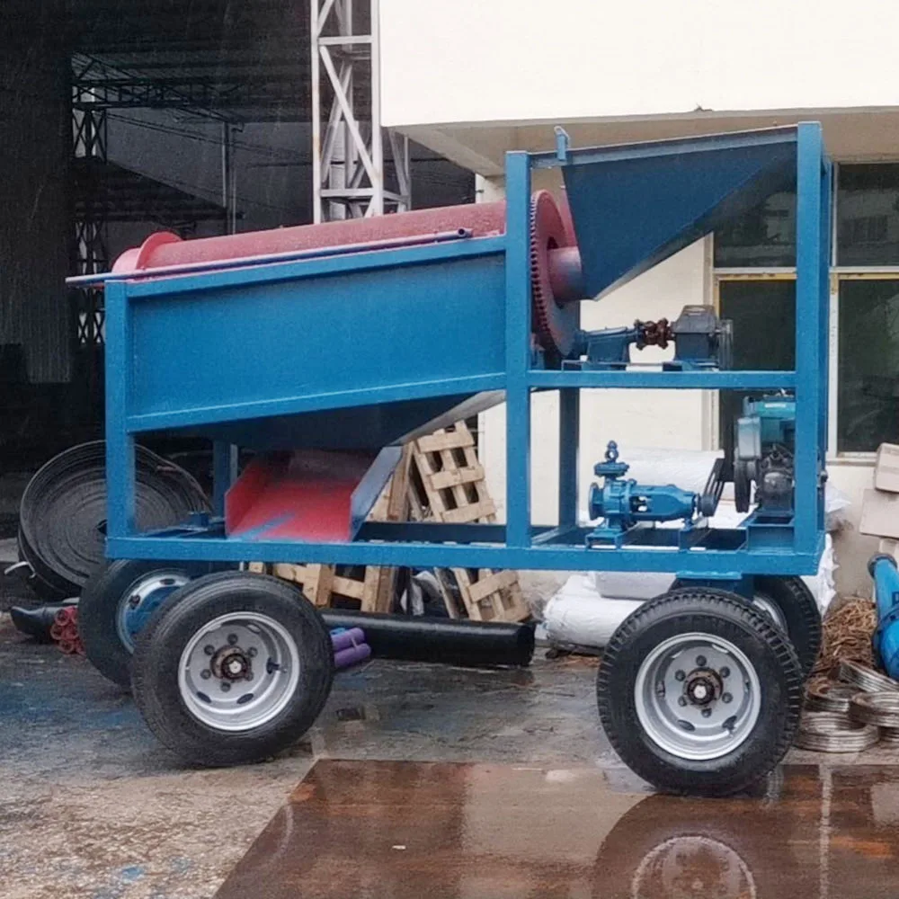 JXSC High efficiency Mining washing screen machine Trommel Screen for sale