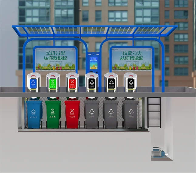 RNKJ Экологически чистая система сортировки отходов перерабатывают подземные контейнеры для отходов