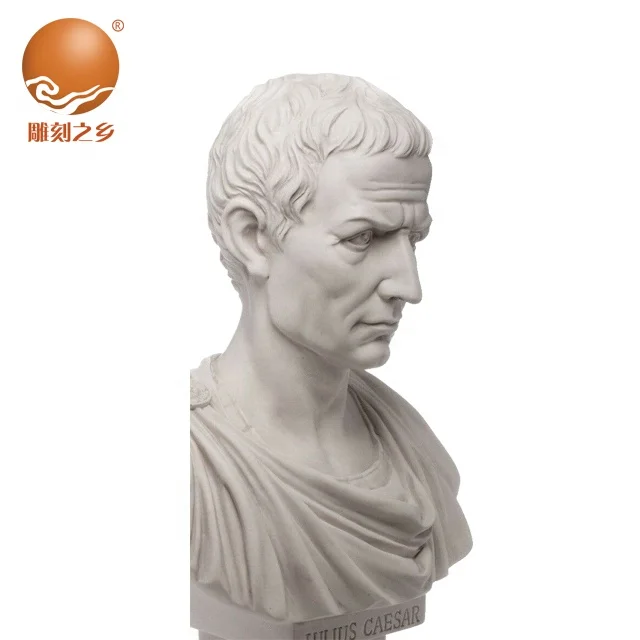 Famous Julius Caesar statue Hand carved bust of caesar Outdoor Statues for sale