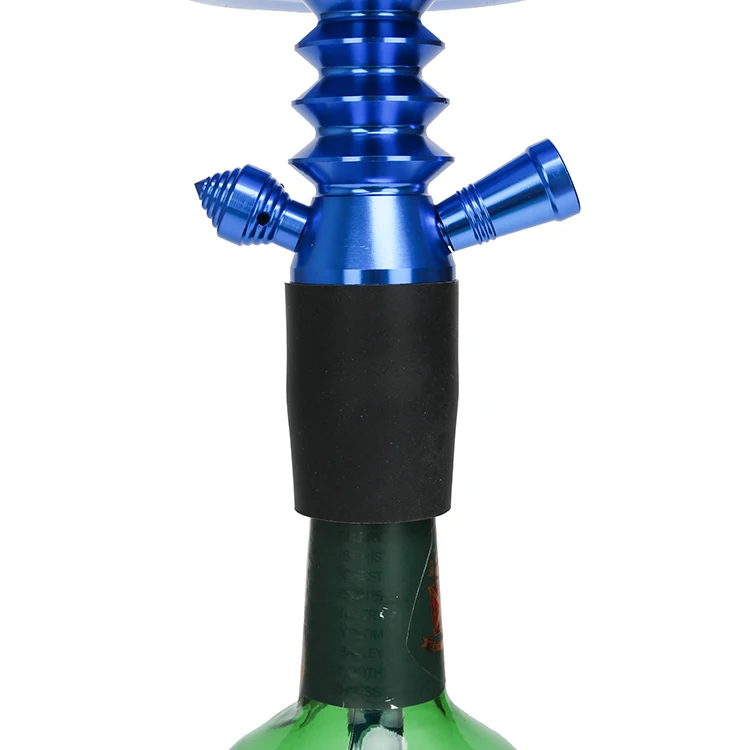 aluminium nargile accessories push type top hookah stem head shisha pole parts suit sets adapter rod