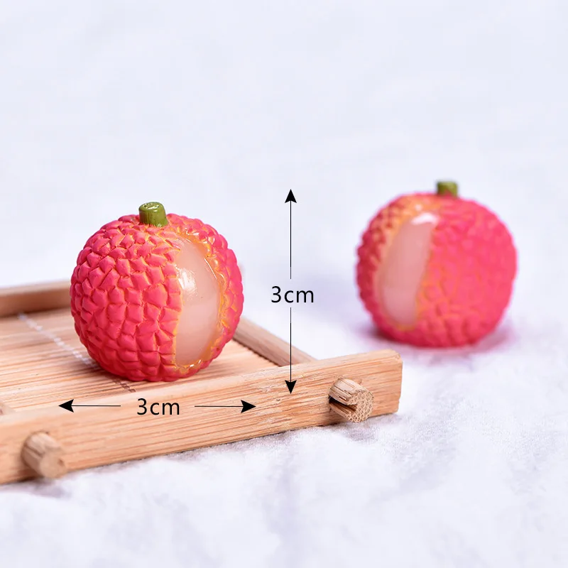 Simulation resin craft watermelon Strawberry mango peach  lemon statues 3d toy miniature mini bonsai figurine artificial fruit