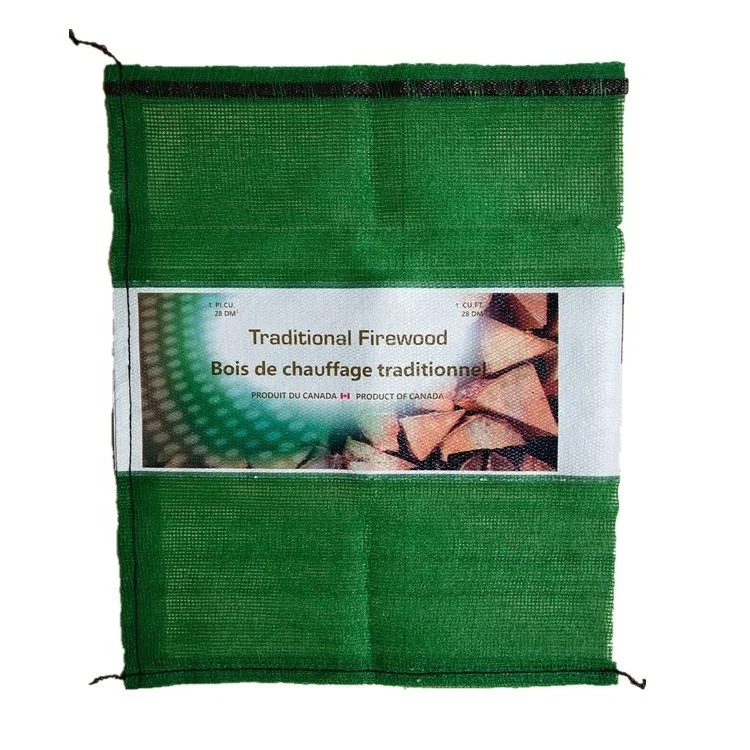 pp net plastic draw string mesh bags for firewood  onion potato Carrot