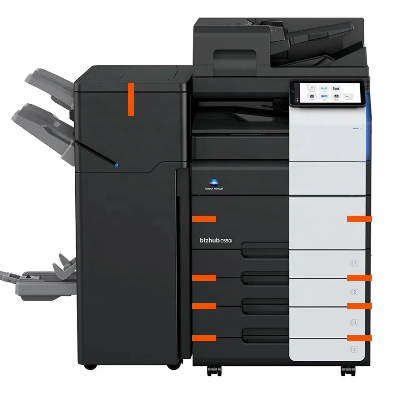95% Новый цветной лазерный копировальный аппарат konica minolta bizhub C360i C450i C550i C650i C750i