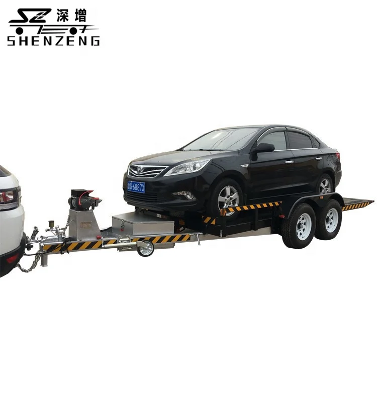 car transporter trailer general use hydraulic tilt tandem car trailer