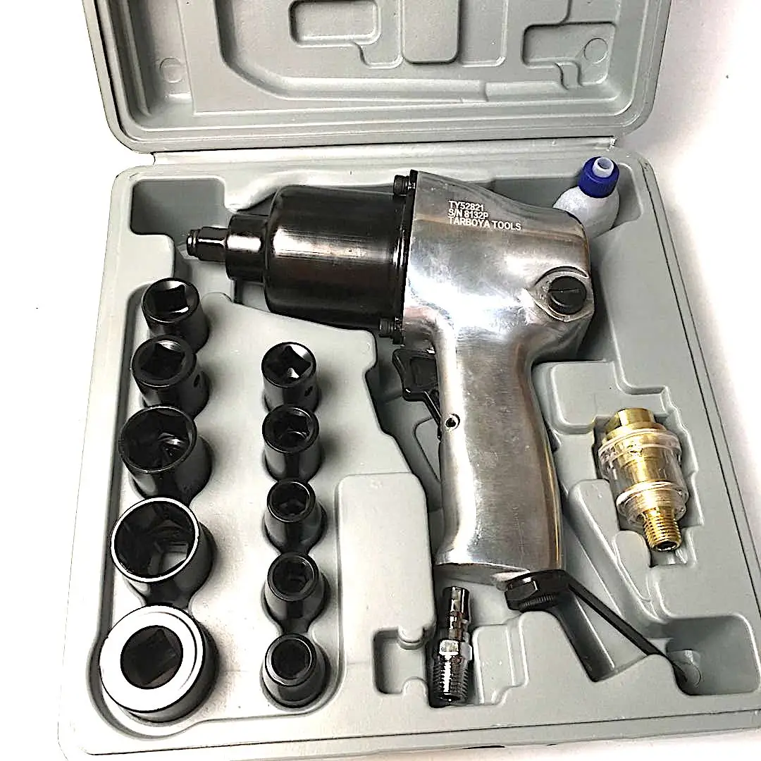 Truck Trailer Impact Wrench Socket Set to Remove the Lawnmower Blades on a Riding Lawn Mower Perfect