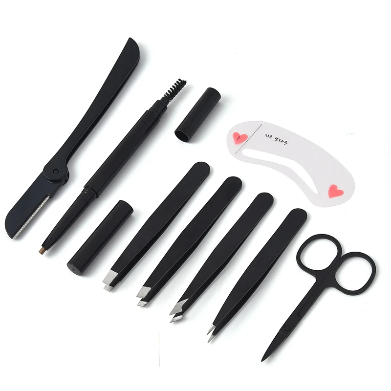 Hot sale portable eyebrow trimming care set eyebrow trimmer eyebrow clip makeup tool