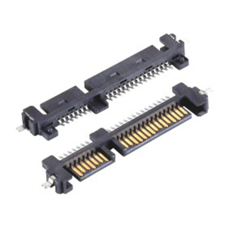 High Quality SATA 7+15P Male Vertical SMT Connector