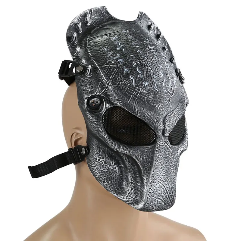 Predator Wolf 2.0 Tactical Paintball Mask Cosplay Halloween Party Military Army CS Wargame Airsoft Metal Mesh Full Face Masks