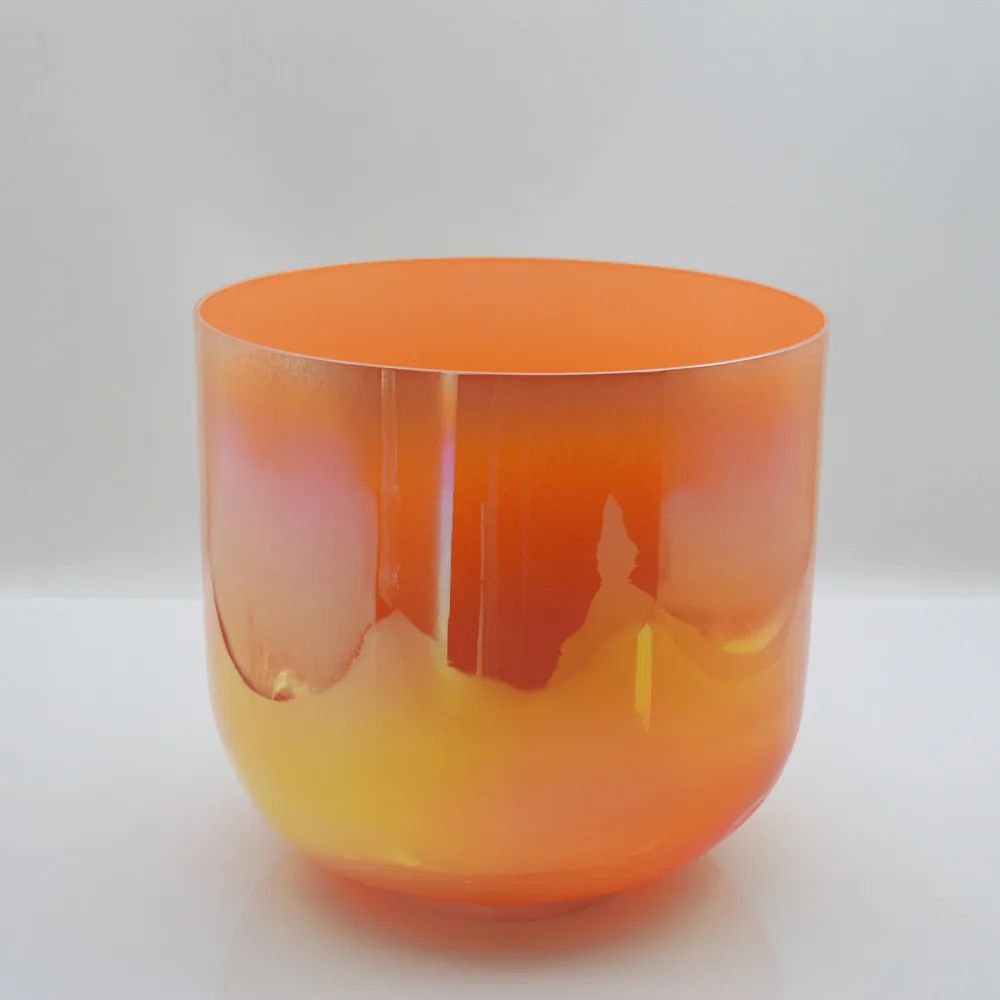 HF High Quality Alchemy Orange Quartz Crystal Singing Bowls for Meditation Sound