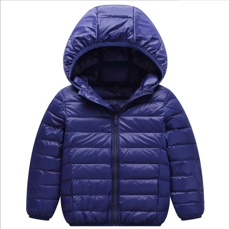 Детская зимняя теплая куртка с капюшоном и логотипом заказчика от jacktown, Ультралегкая куртка на белом утином пуху для маленьких девочек