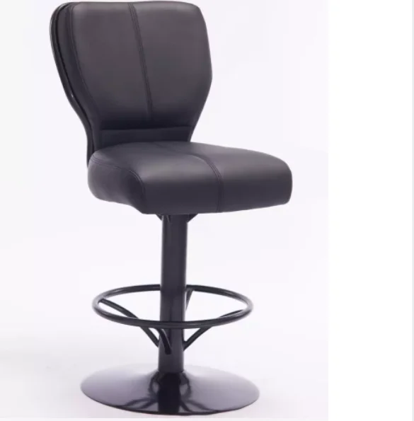 New Style Poker Chairs Gambling Slot Machine Genuine Leather Pure Black Casinos Chairs