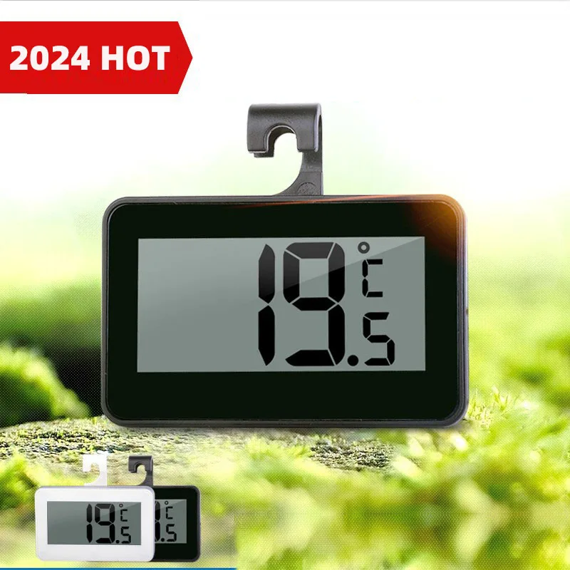 Large LCD Refrigerator Thermometer Digital Fridge Room Freezer Thermometer with Magnetic
