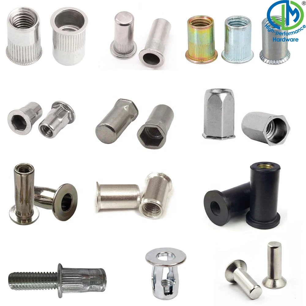 JM Standard Rivet Nut M4 M5 M6 M8 In Stock Flat Head Countersunk Head Riveted Nuts