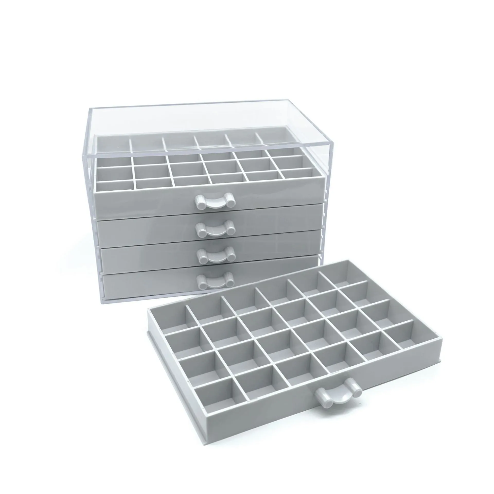 Nail Tool Jewelry Storage Box 120 Grid Acrylic 5-layer Drawer Detachable Other Cosmetics