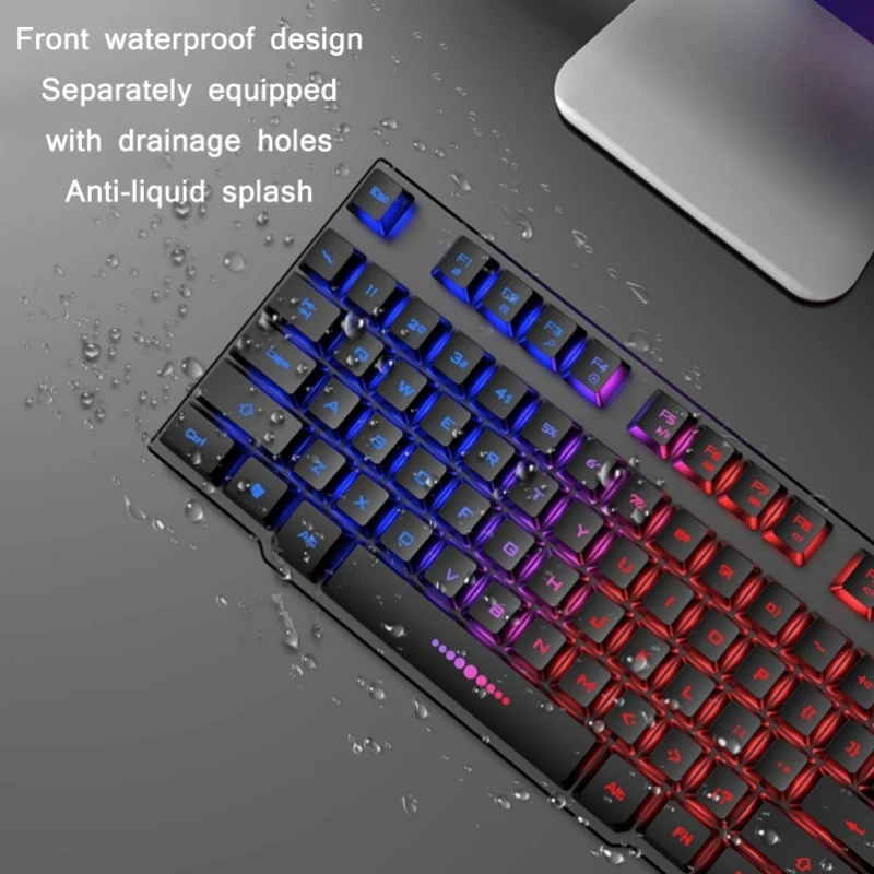 GX50 Professional Gaming Keyboard and mouse combo RGB Backlit USB Wired Keyboard For PC Desktop Laptop Computer