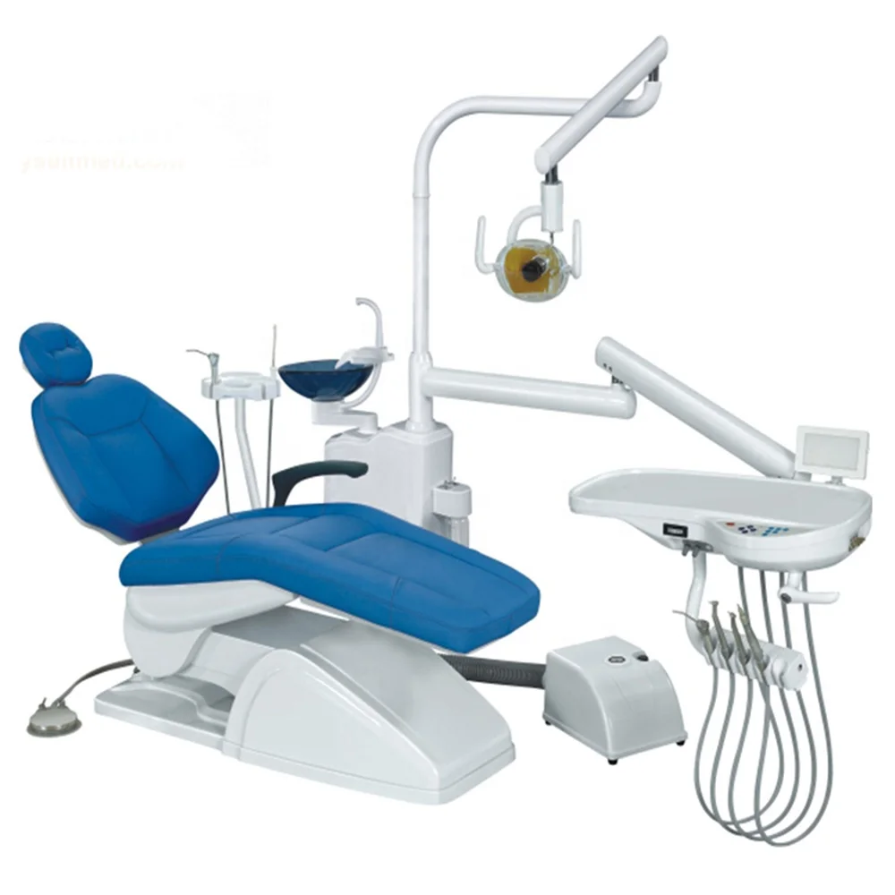 China built-in-one Dental Chair with LED sensor lamp light cure and scaler
