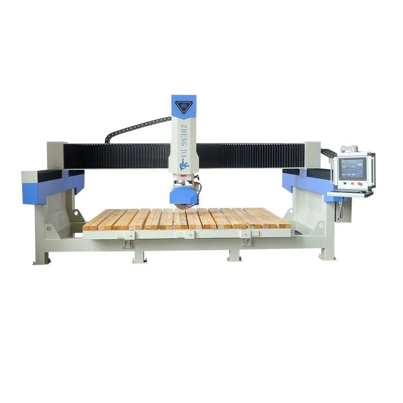 Laser Automatic bridge cutting machine with 4 axis for stone granite