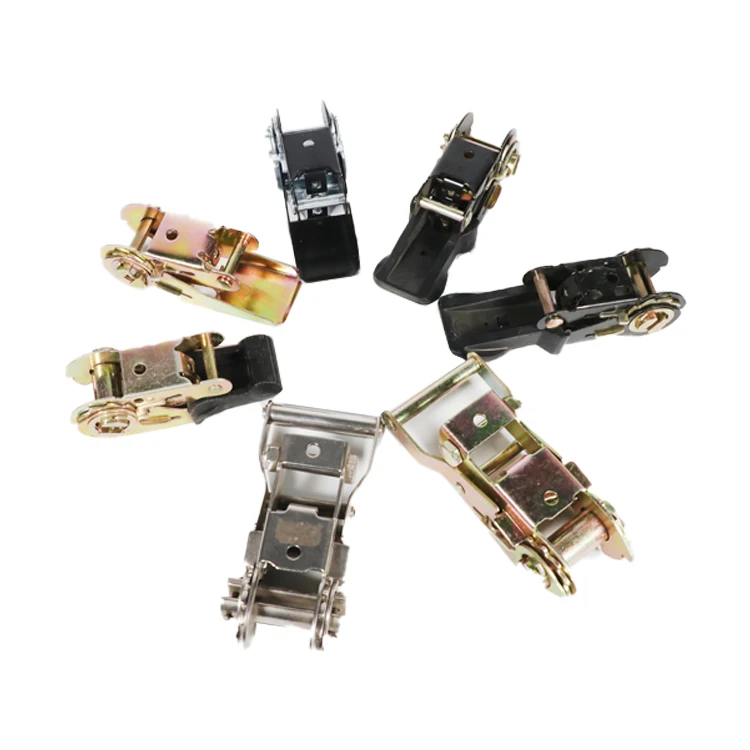 Wholesale Heavy duty zinc plated cargo belt webbing buckle manufacturer 25mm 50mm tie down metal ratchet lashing buckle