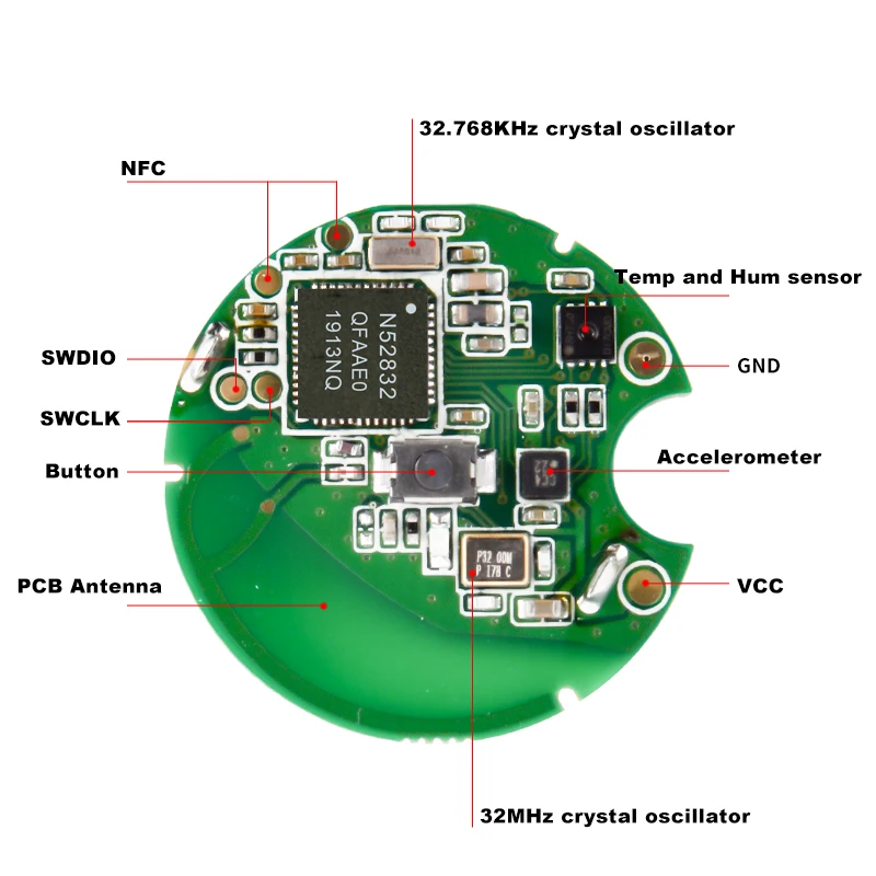  Новинка 2021 Ibeacon с низким энергопотреблением Bluetoo BLE nRF52832 датчиком KX022 местоположение отслеживания