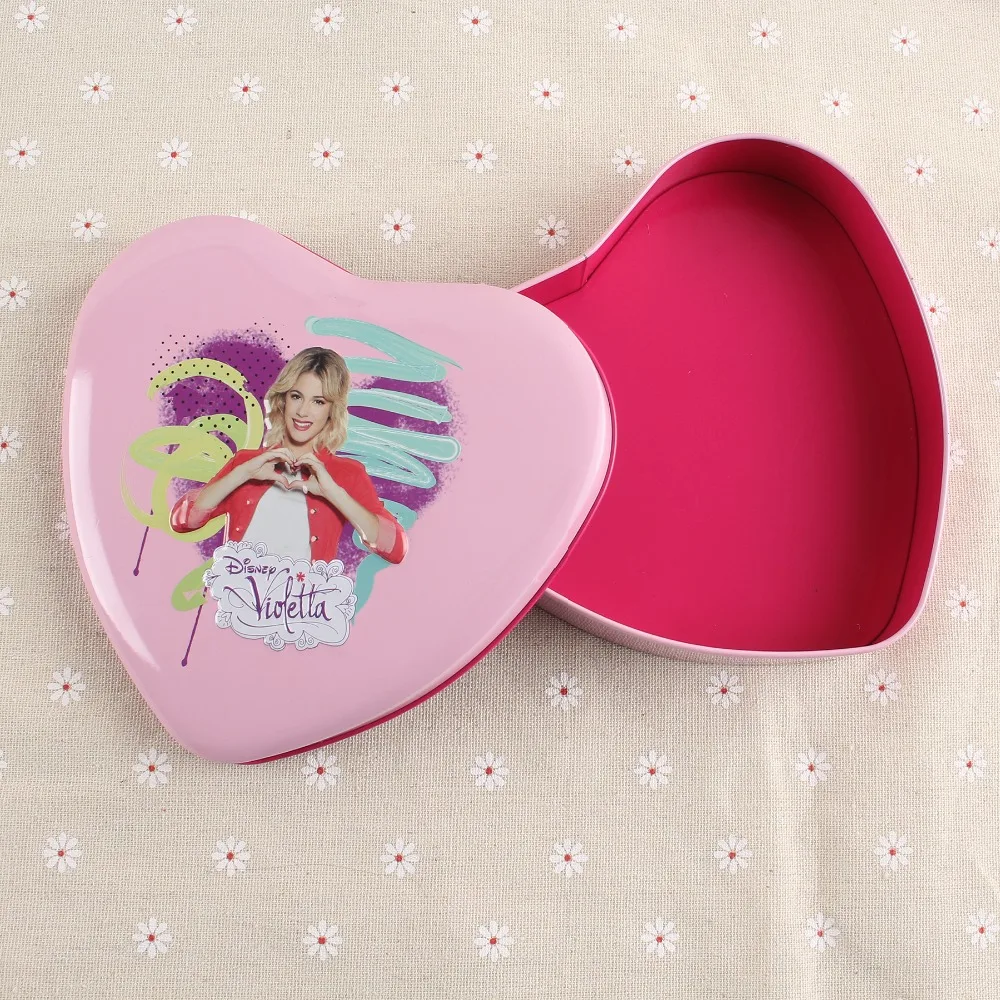 New Design Empty Custom Printed Rectangle Gift Chocolate Candy Heart Shaped Tin Box