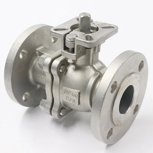 ss304/316 Professional Manufacture Cheap 2pc High Platform Flange Ball Valve Ansi/asme