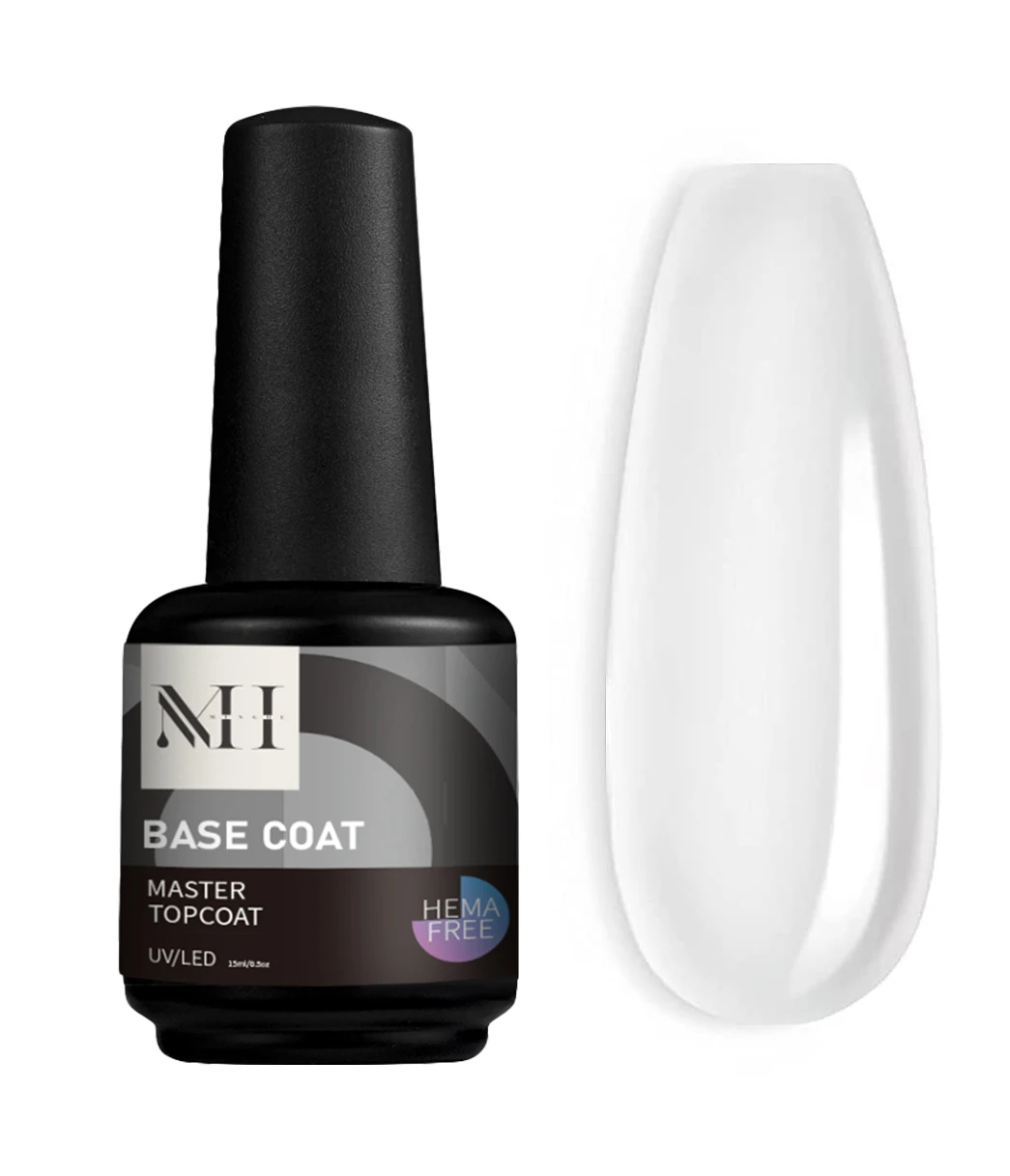 Menghe long lasting korean nail supplies HEMA FREE 100% UV semi cured gel nail strips clear color rubber base gel nail polish