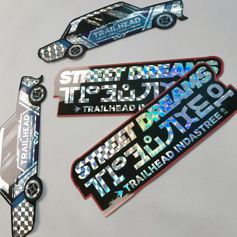 hologram Sticker Holographic Label personalized Adhesive Vinyl Die Cut Label Sheet Polypropylene Stickers