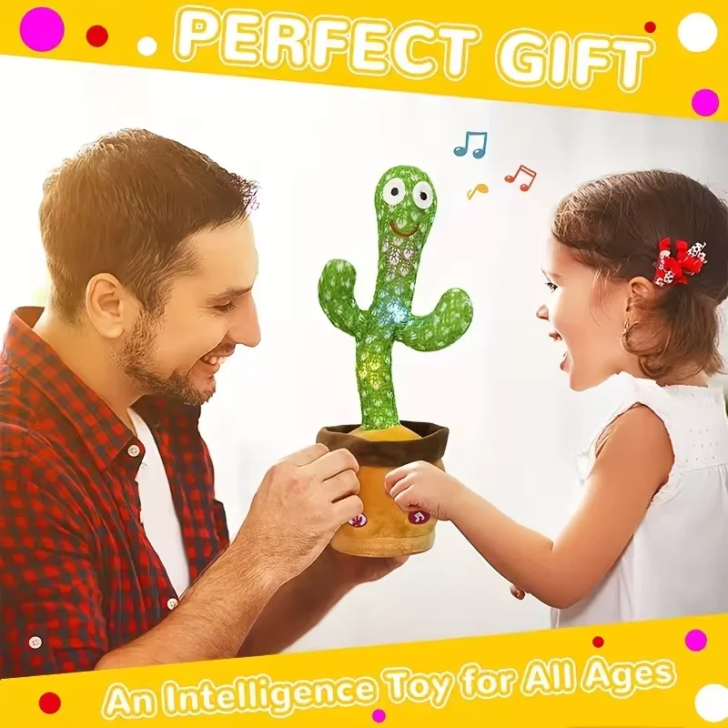 Music Toys Can Sing Record Learn Talk 120 Sings Dance Game Toy Bailarin Singing Back Talking Dancing Cactus and flower