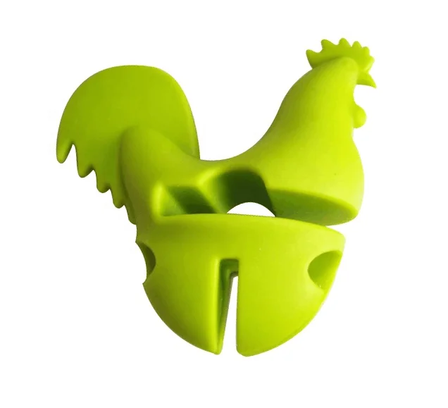 Chicken Pot Clip silicone spoon holder