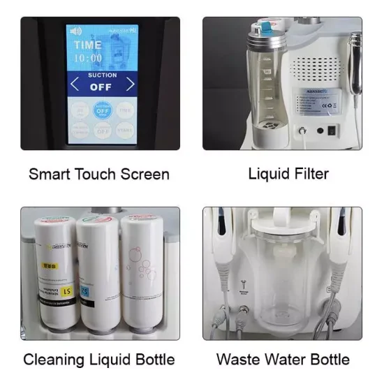 Small Bubble Aquasure H2 Hydro Toning Hydrogen Peel Dermabrasion Water Aqua Facial Beauty Machine New 2019 6 in 1 6 Tips Working