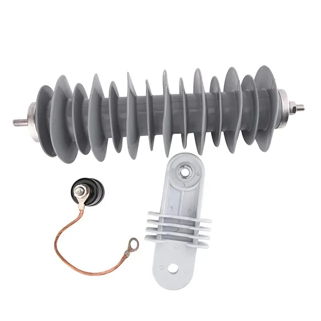 CNKEEYA Highland Composite Polymer Housed Surge Arresting Unit Antifouling Surge Arrester for Lightning Protection & Earthing